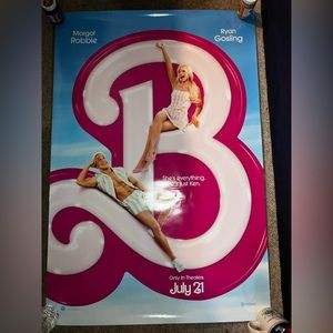 official barbie 2023 double sided movie size poster 27x40 inches (686x1016 mm)